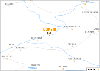 map of Lovyni