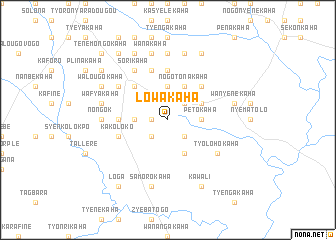 map of Lowakaha