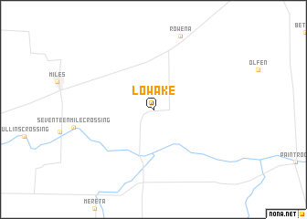 map of Lowake