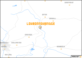 map of Low Borrowbridge