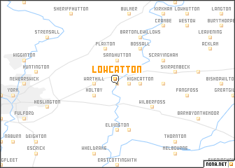 map of Low Catton