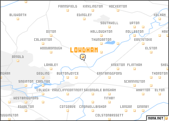 map of Lowdham