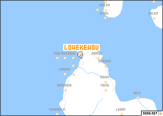 map of Lowékéwou