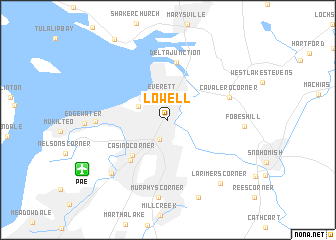 map of Lowell