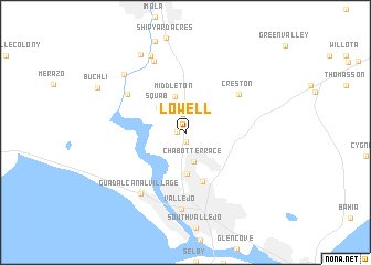 map of Lowell