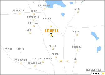 map of Lowell