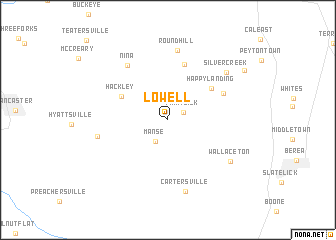 map of Lowell