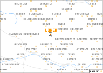 map of Löwen