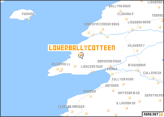 map of Lower Ballycotteen