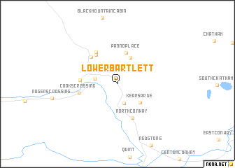 map of Lower Bartlett