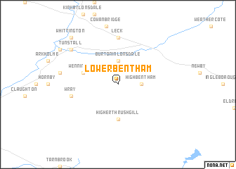 map of Lower Bentham