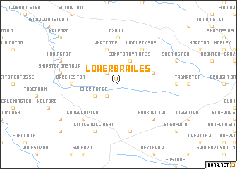 map of Lower Brailes