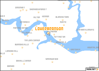 map of Lower Brandon