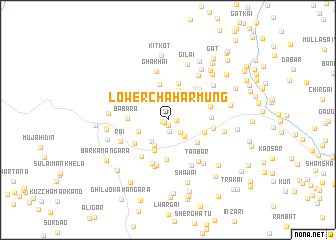 map of Lower Chahārmung