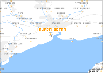 map of Lower Clapton