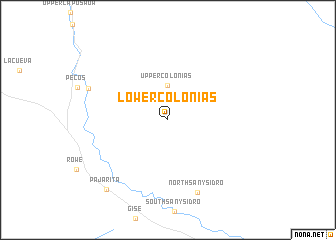 map of Lower Colonias