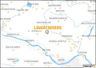 map of Lower Corners