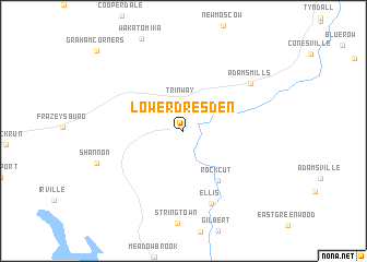 map of Lower Dresden