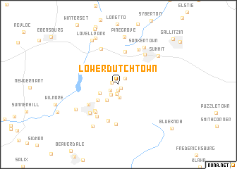 map of Lower Dutchtown