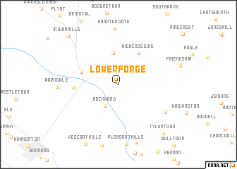 map of Lower Forge