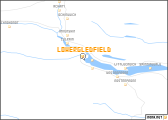 map of Lower Gledfield