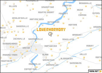 map of Lower Harmony