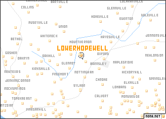 map of Lower Hopewell