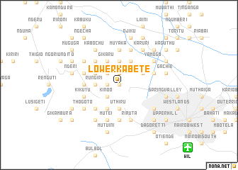 map of Lower Kabete