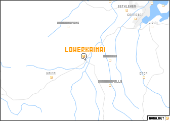 map of Lower Kaimai