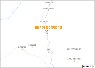 map of Lower La Posada