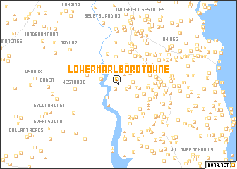 map of Lower Marlboro Towne