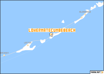 map of Lower Matecumbe Beach