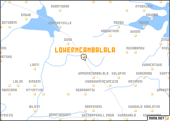 map of Lower Mcambalala
