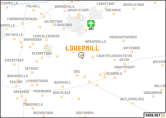 map of Lower Mill