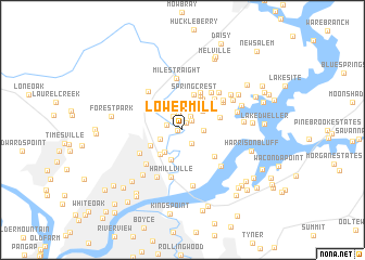 map of Lower Mill