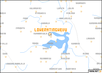 map of Lower Mtingwevu