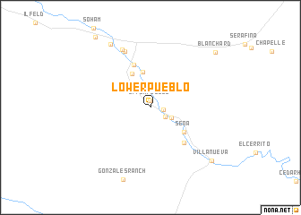 map of Lower Pueblo