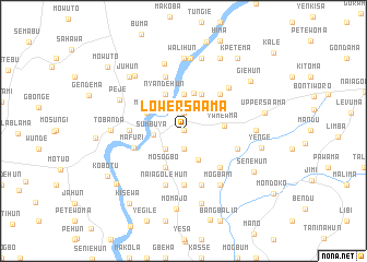 map of Lower Saama