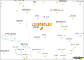 map of Lower Salem