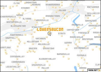 map of Lower Saucon