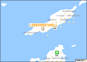 map of Lower South Hill