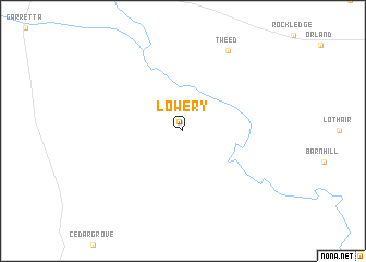 map of Lowery