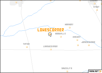 map of Lowes Corner