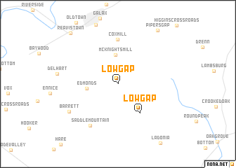 map of Low Gap