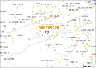 map of Lowḩeh Sarā