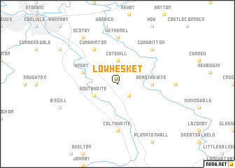 map of Low Hesket