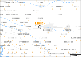 map of Lowick