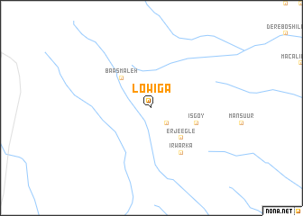 map of Lowiga