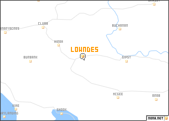 map of Lowndes
