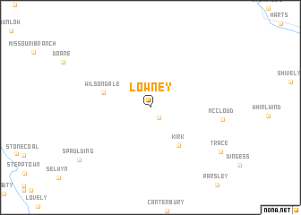 map of Lowney